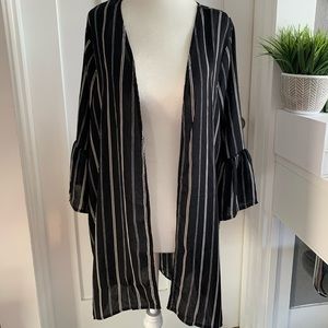 Black with white stripes